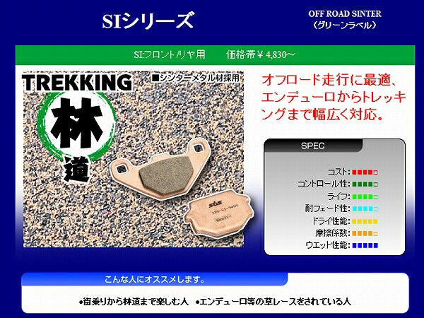 SBS Brake Pads 603SI XLR250R Baja '88-90