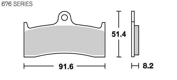 SBS Brake Pads 676 Series RST Front ZX-7RR ('96-)