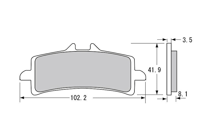 SBS Brake Pads 841DC DUCATI 1098/S