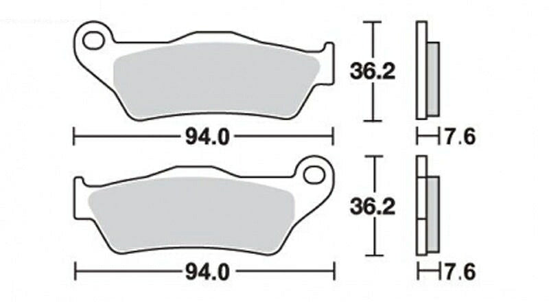 SBS Brake Pads 924HF HD500/750 Straight EET