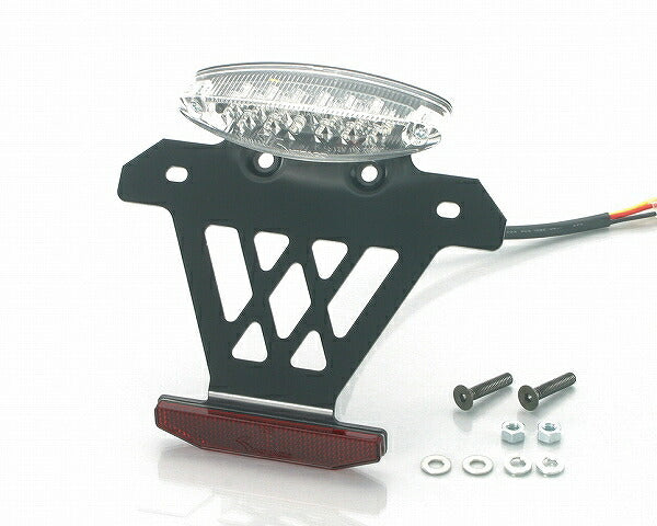 LED Tail & Reflector 50-125cc Super Slim Clear Lens