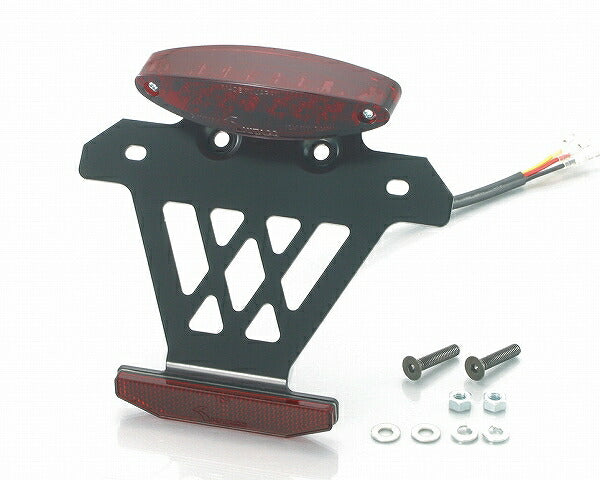 LED Tail & Reflector 50-125cc Super Slim Red Lens