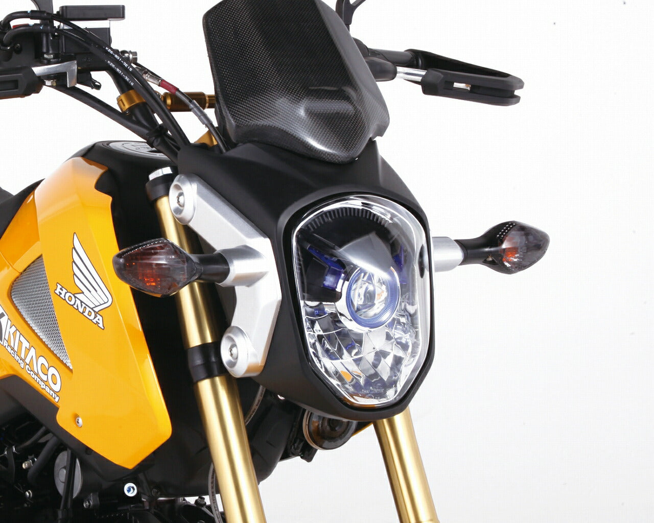 スモークウインカーレンズセット リア GROM グロム