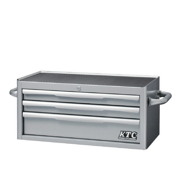 フラットトップチェスト (3段3引出し) シルバー