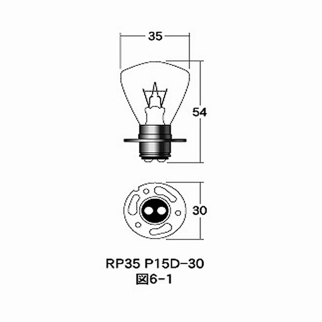 12v45/45w RP35 P15D ケース 10個入り