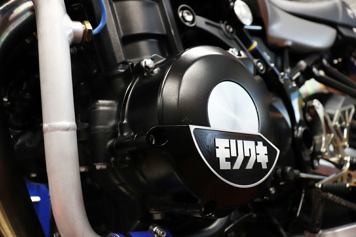 クランクケースガード LH 左側 ブラック&シルバー Z900RS/CAFE