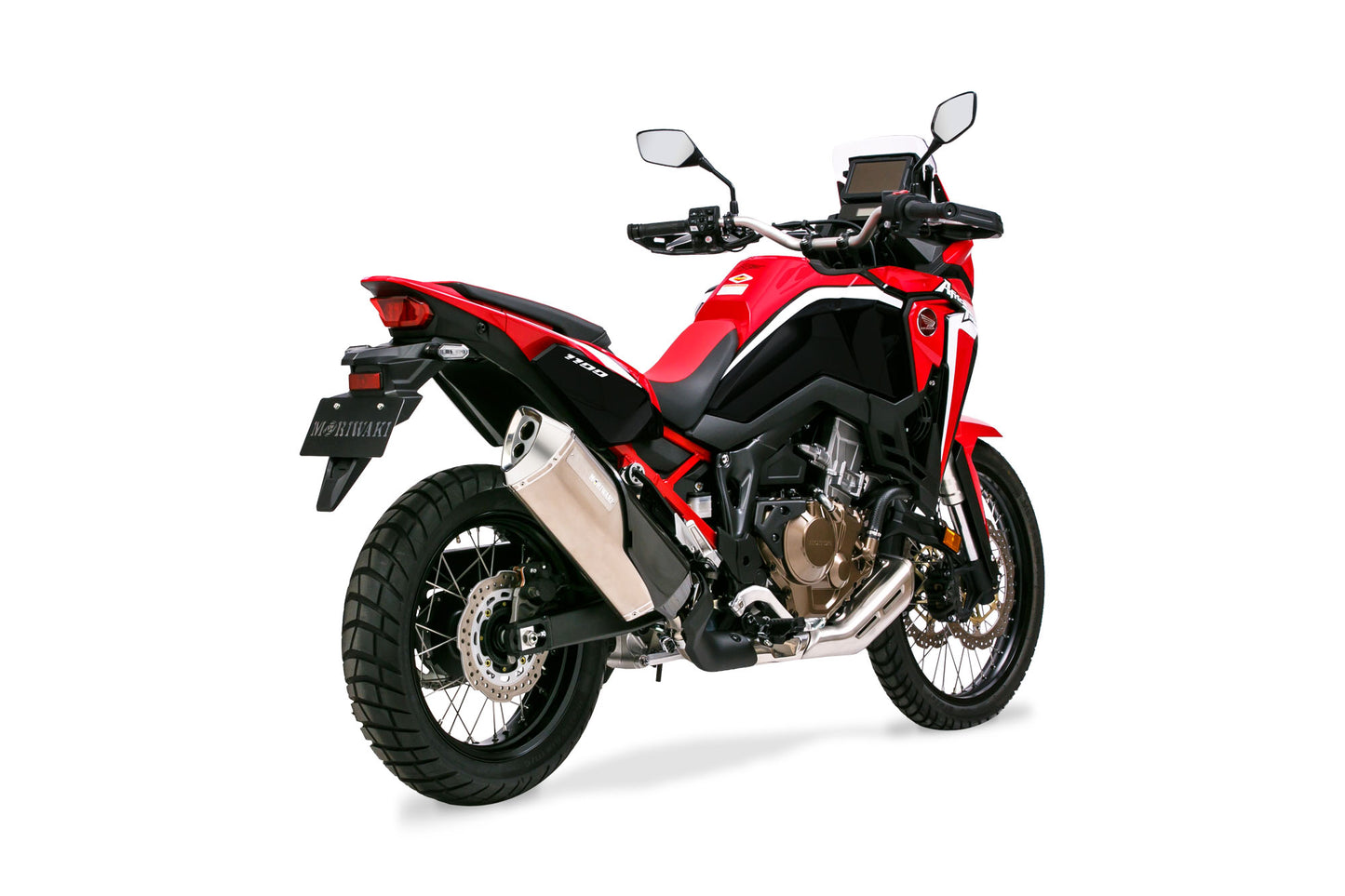 Slip-on exhaust muffler MX WT/White Titanium CRF1100L Africa Twin