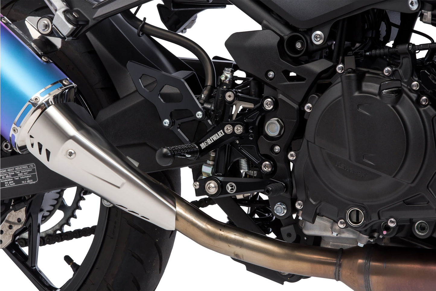 Rear Sets Kit Black Ninja 250 Ninja 400 Z250 Z400