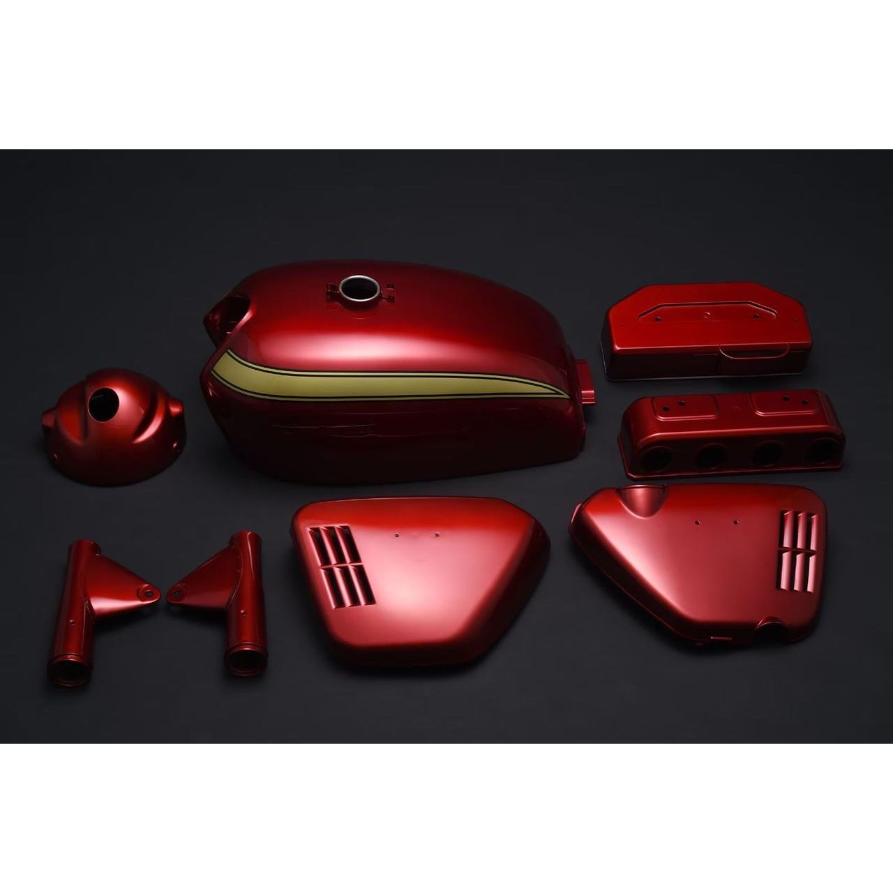 Mgs750 外装セット　ゴールドラメ、キャンディーレッド キャンディレッド外装5点セット キャンディレッド CB750 – バイクマン