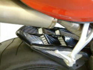 HUGGER リアインナーフェンダー ブラック/シルバーメッシュ DUCATI ドゥカティ 848/1098/1198(09-) Bタイプ