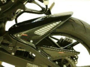 HUGGER リアインナーフェンダー ブラック/シルバーメッシュ ZX-6R(07-08) Aタイプ