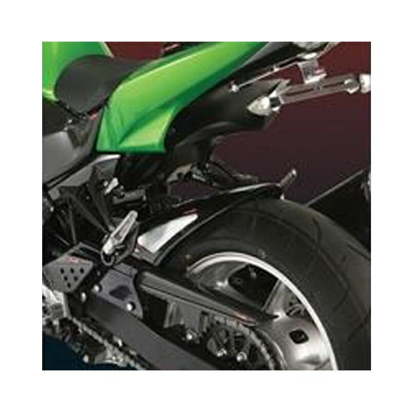 HUGGER リアインナーフェンダー ブラック/シルバーメッシュ Z750(07-11)/Z750S(04-07) Aタイプ