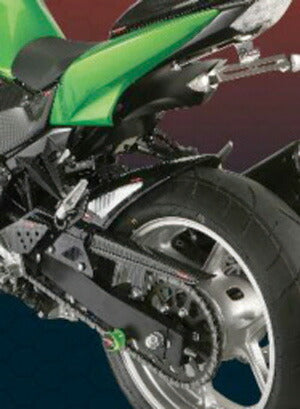 HUGGER リアインナーフェンダー ブラック/シルバーメッシュ Z1000(07-09) Aタイプ