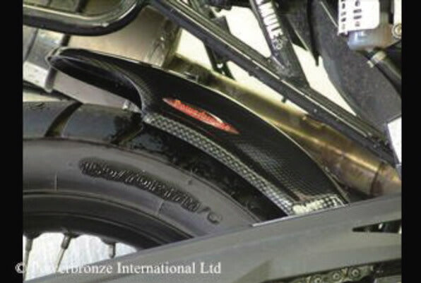 HUGGER Rear Inner Fender, Black, Non-Mesh, BMW F800GS (08-13)