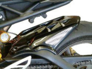 HUGGER リアインナーフェンダー ブラック/シルバー TRIUMPH(トライアンフ) デイトナ675(06-12) Bタイプ