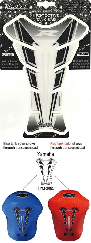 タンクパッド ヤマハタイプ クリア