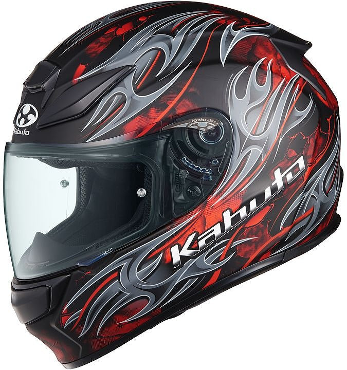 SHUMA FLAME Flat Black Red M Size