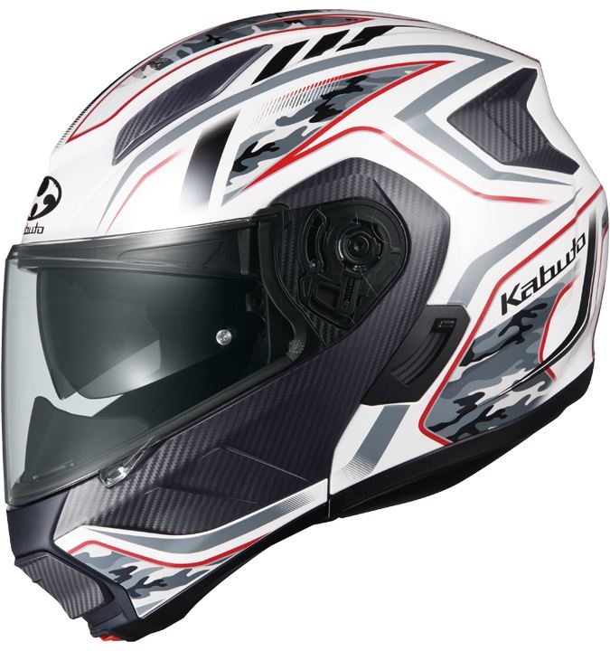 Kabuto Ryuki ヘルメット（エナジー ホワイト／レッド）Lサイズ RYUKI ENERGY リュウキ エナジー ホワイトレッド Lサイズ – バイクマン