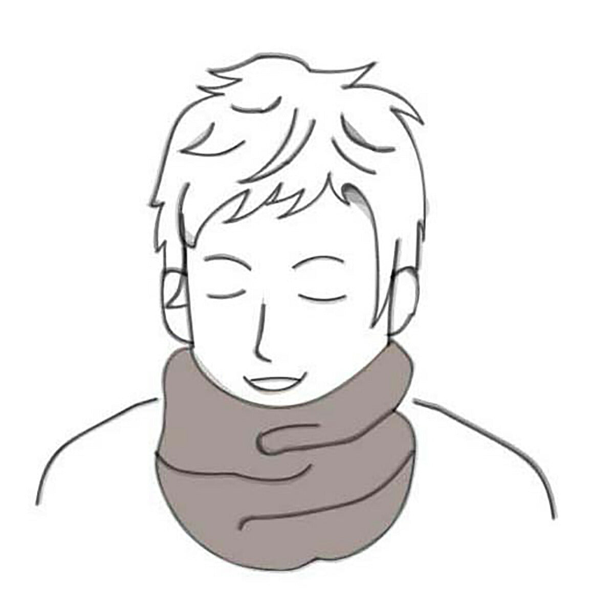 Fluffy Neck Warmer Unisex Sea Green