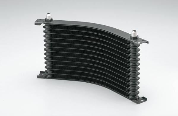 ラウンドオイルクーラーコア ブラック H175.9×W332.6×T32mm 13段 #6