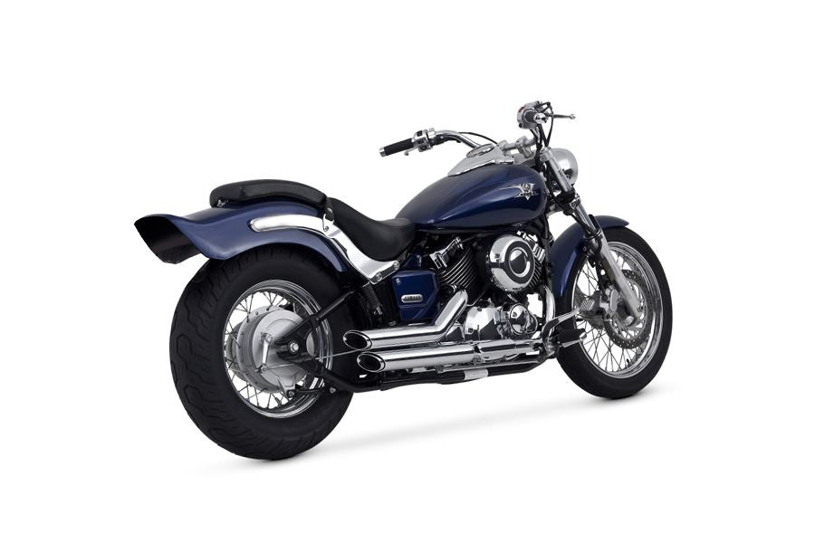 ショートショットスタッガード フルエキゾースト クローム XVS650 ドラッグスター650