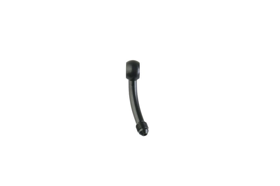 BA925 Banjo Adapter Vertical 45°/Twist Right 70° Long, Black, 1 pc.