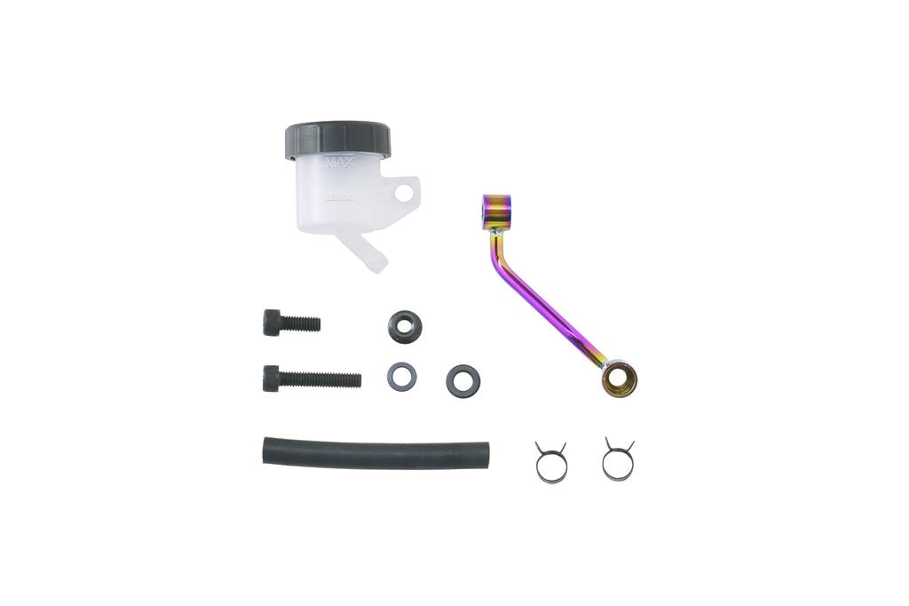 Oil Tank Stay Brake - Bar Handle/Separate Handle Common, Titanium Color Stay/S15B White Tank