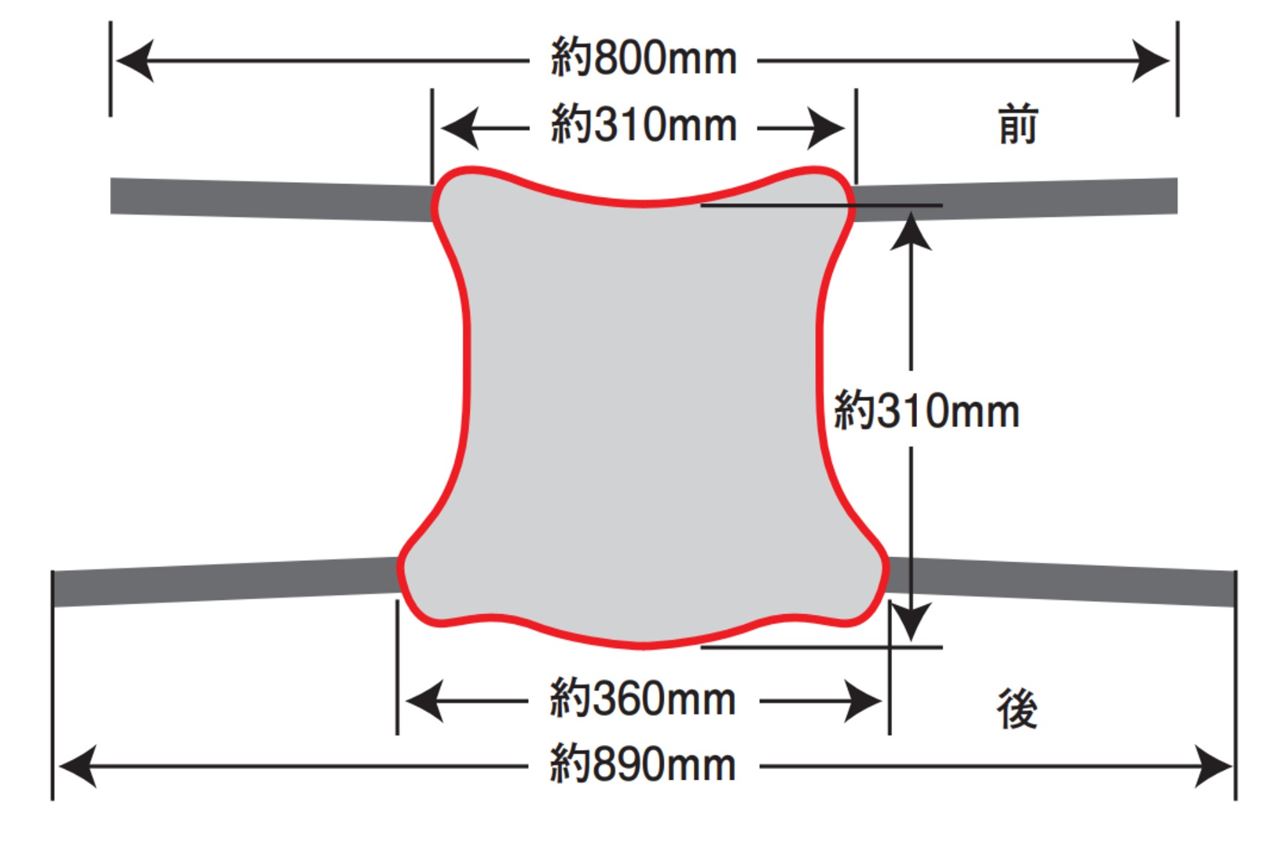 GEL-ZAB R(ゲルザブR)形状 メッシュシートカバー スタンダード かぶせるタイプ ブラック 横350×縦360×厚さ5mm