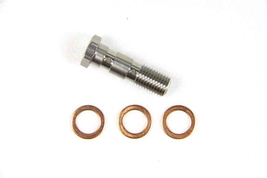 ETP311 Banjo Bolt, Double, Stainless Steel, M10 x P1.25, 1 piece