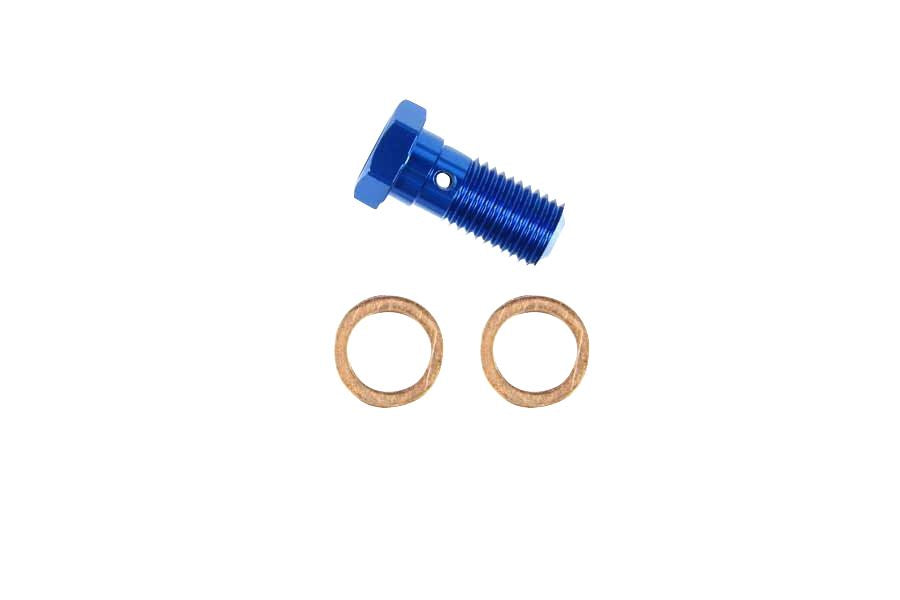 GRP300 Banjo Bolt, Single, Blue, M10 x P1.25, 1 piece