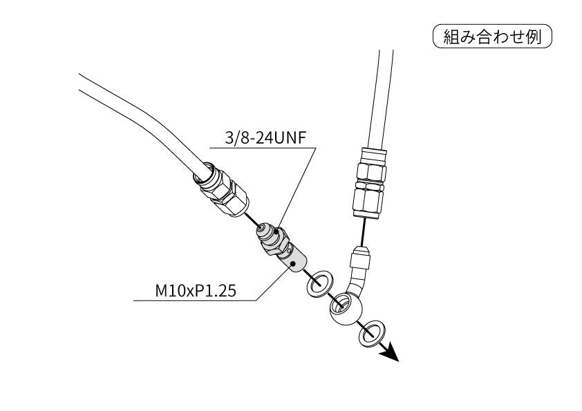 SAP407 Combination AD Silver M10 x P1.25, 1 pc.