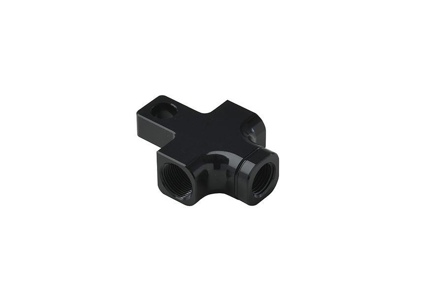 SLP410B スイッチマウントアダプター ナローナット用 水平取付タブ(M6)付 ブラック 1個