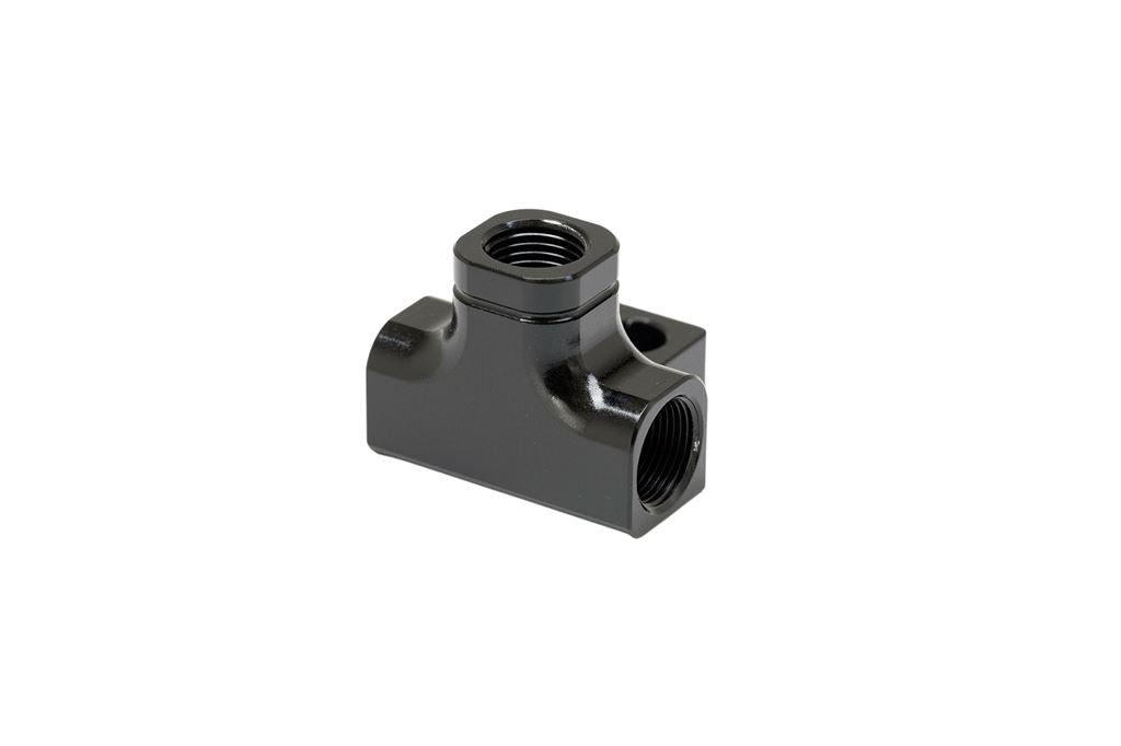 SLP411B スイッチマウントアダプター ナローナット用 垂直取付タブ(M6)付 ブラック 1個
