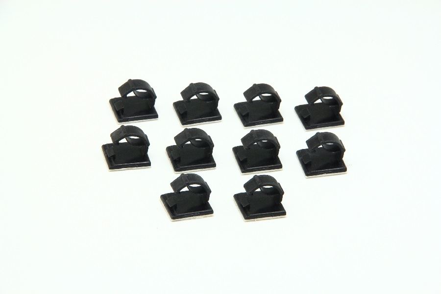 SLP493-10 ケーブルクリップ ブラック 内径φ7~8mm 10個