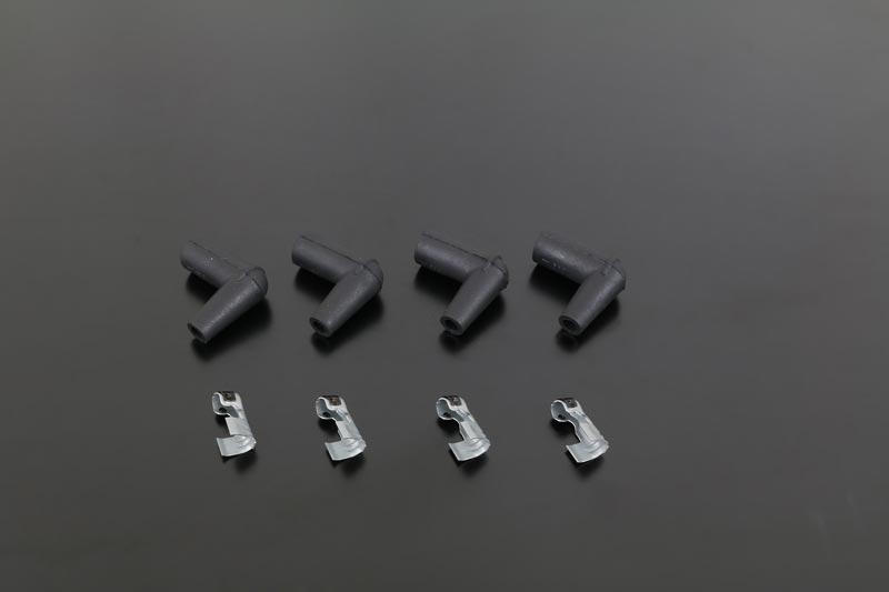 ダストブーツ&圧着金具セット DYNATEK コンパクトコイル用 90°