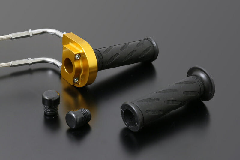 High Throttle Kit Φ36 Stainless Mesh Wire with Gold TYPE-1 110cm Handle