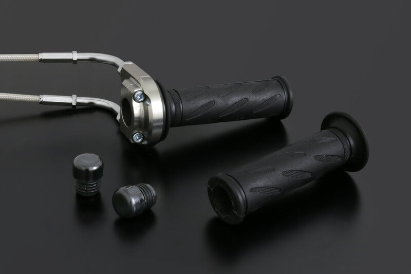 ハイスロットルキット Φ40 ステンメッシュワイヤー付き シルバー TYPE-2 90cm ハンドル