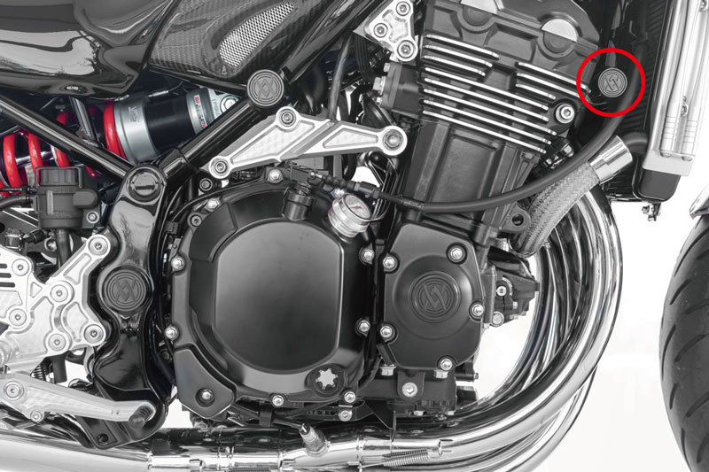 Logo Plug Series Frame Front Black Z900RS/CAFE