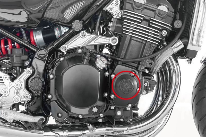 ロゴプラグシリーズ エンジンカバー ブラック Z900RS/CAFE