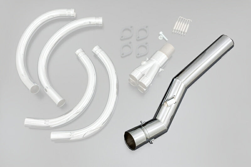 Repair Tailpipe ASSY ARCHI 427 Short Exhaust Racing Model Only with Inner Baffle, Chrome for Z900RS/CAFÉ, Repair Part, Muffler