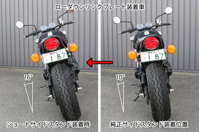 ローダウンリンクプレート&ショートサイドスタンドセット Z900RS