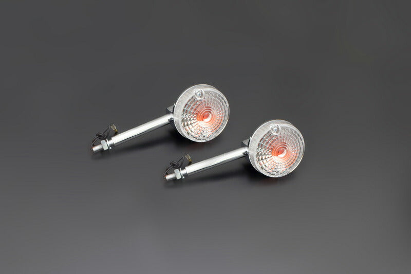 GS400 Type Turn Signal Assembly Long Stem Clear 2 pcs
