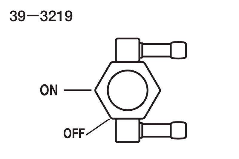 デュアルアウト レーシング 3000シリーズ 1/4\"NPT 燃料コック