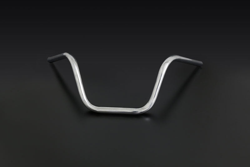 ハンドルバー スチール製クロームメッキ S2ハンドル シボリタイプ