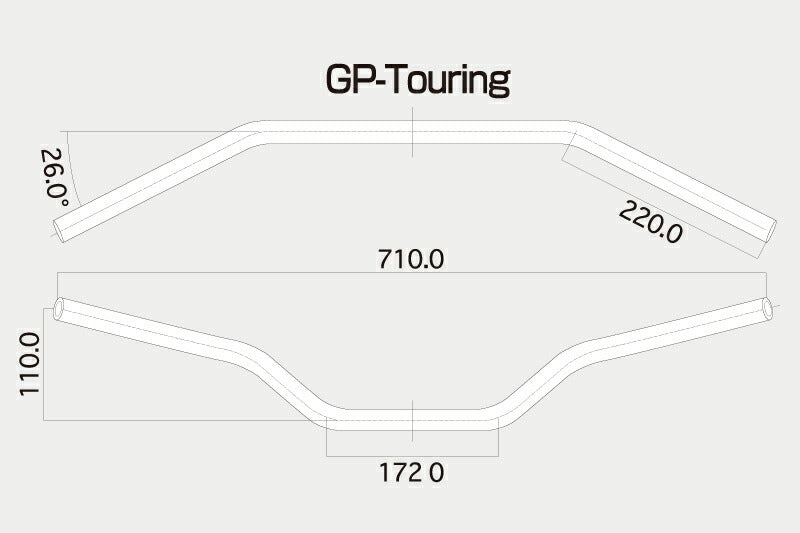 Stainless Handlebar GP TOURING