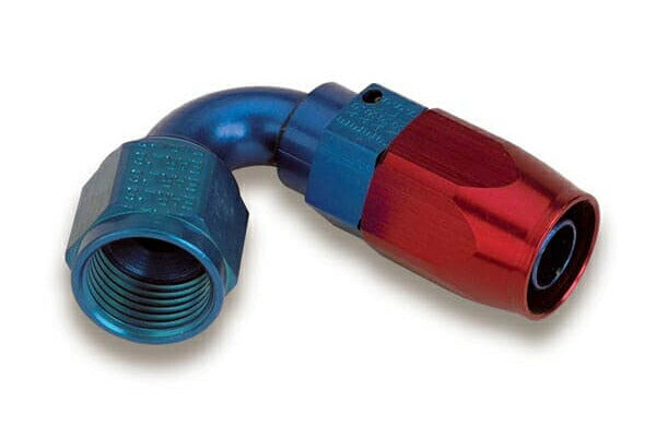 Earl's #6 Fitting 120° Tube Type Blue (Aluminum)