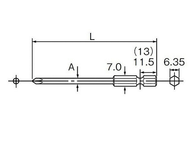 ドライバー ビット (+) #1X120