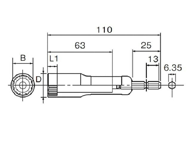 ヘグザゴンソケット 深穴タイプ 8MM