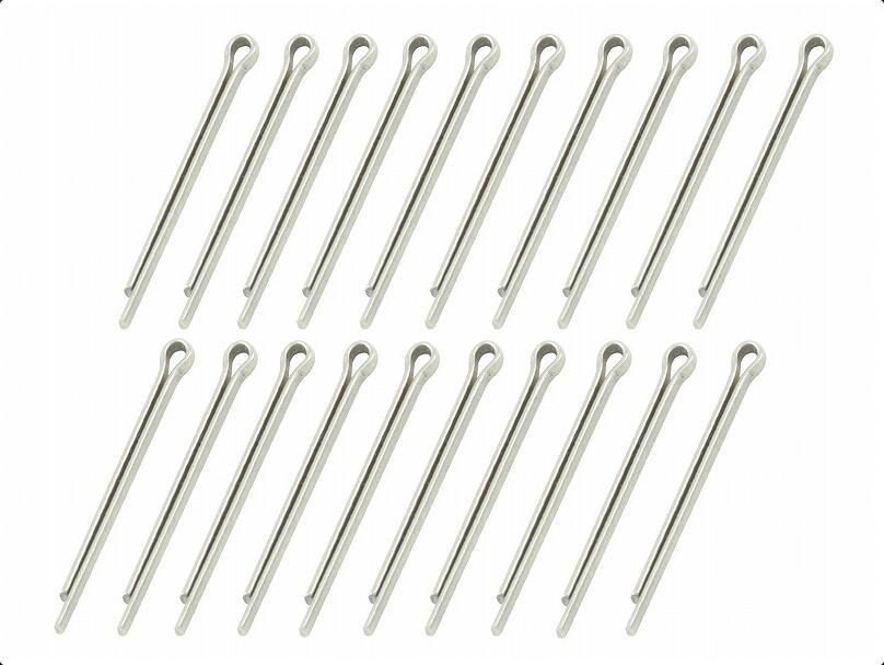 ステンレスコッターピン(割りピン) φ1.6mm×20mm 20本入り