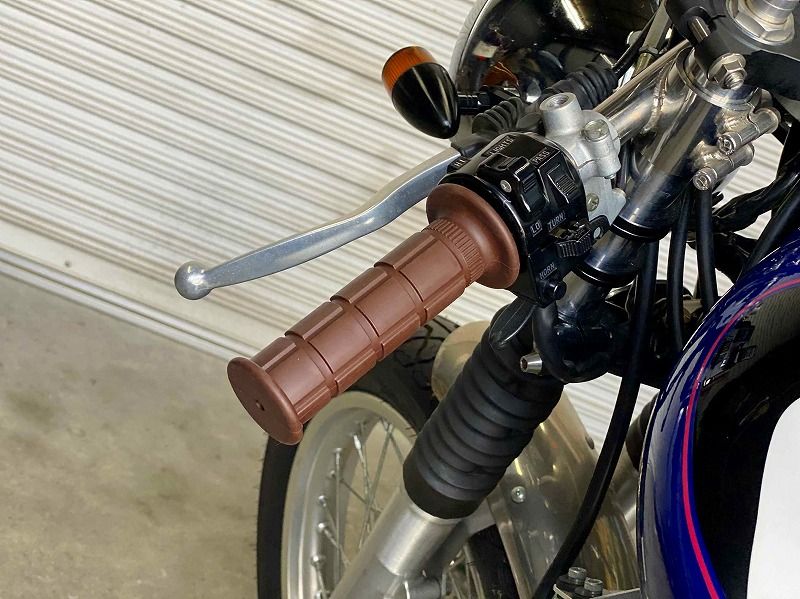 クロスカットグリップ 非貫通タイプ ダークブラウン ハンドルグリップ